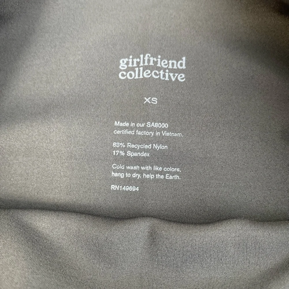 NWT Girlfriend‎ Collective Women’s High Rise Bike Shorts in Gray sz XS